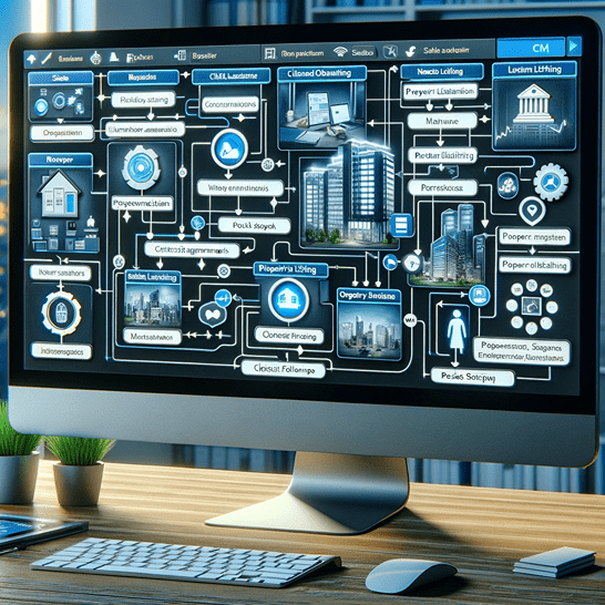 Real Estate CRM for Lead Management 3 property workflow